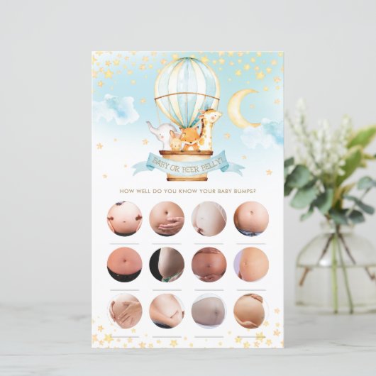 Heißluftballon Tiere Baby oder Bierbauch Game (Stehend Vorderseite)