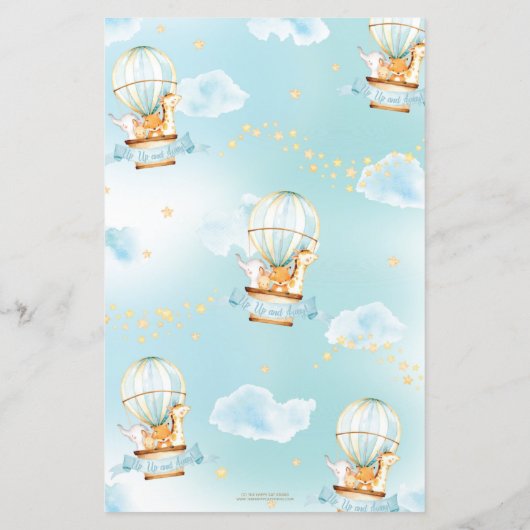 Heißluftballon Tiere Baby oder Bierbauch Game (Rückseite)