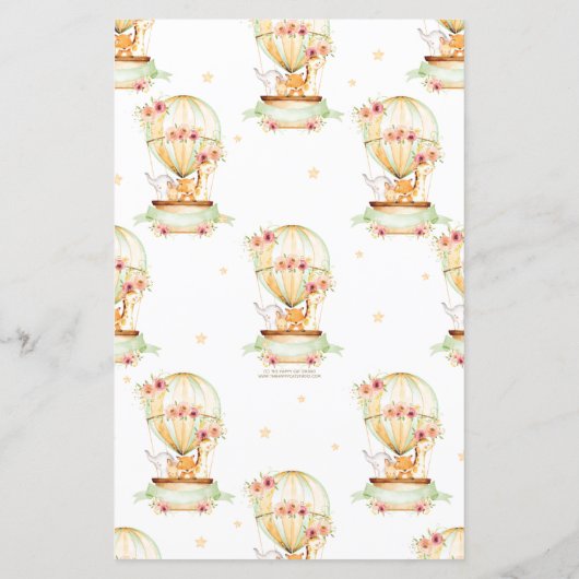 Heißluftballon Tiere Kindervorhersagen & Ratschläg (Rückseite)