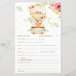 Heißluftballon Tiere Kindervorhersagen & Ratschläg