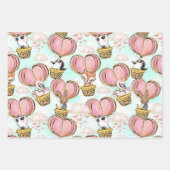 Heißluftballon Tiere Valentinstag Geschenkpapier Set (Vorderseite 2)