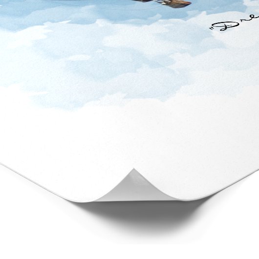 Heißluftballon-Traum Poster (Ecke)