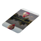 Heißluftballon über dem Fluss Yakima Magnet (Linke Seite)