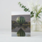 Heißluftballon über dem Fluss Yakima Postkarte (Stehend Vorderseite)