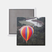 Heißluftballon über dem Mara River Magnet (Vorderseite/Rückseite)