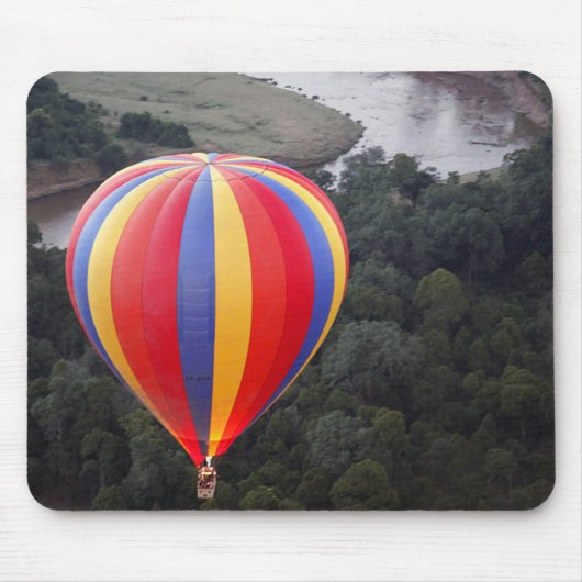 Heißluftballon über dem Mara River Mousepad (Vorne)