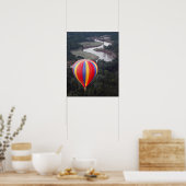 Heißluftballon über dem Mara River Poster (Küche)
