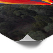 Heißluftballon über dem Mara River Poster (Ecke)