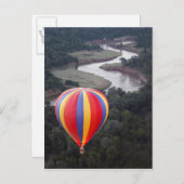 Heißluftballon über dem Mara River Postkarte (Vorne/Hinten)