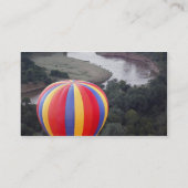 Heißluftballon über dem Mara River Visitenkarte (Rückseite)