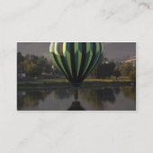 Heißluftballon über dem Yakima-Fluss Visitenkarte (Rückseite)