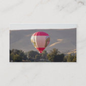 Heißluftballon über dem Yakima-Fluss Visitenkarte (Rückseite)