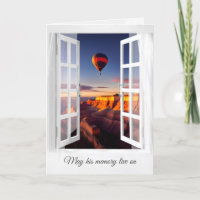 Heißluftballon über Grand Canyon in Window