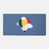 Heißluftballon und Bleistift Schreibtischunterlage (Vorderseite)