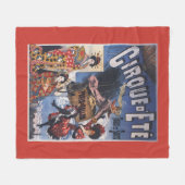 Heißluftballon und japanisches Damen-Plakat Fleecedecke (Vorderseite (Horizontal))