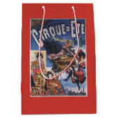 Heißluftballon und japanisches Damen-Plakat Mittlere Geschenktüte (Vorderseite)