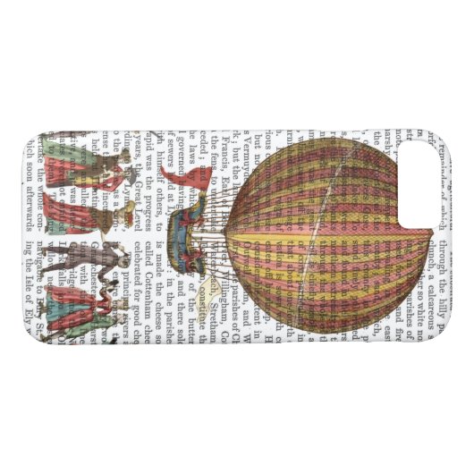 Heißluftballon und Menschen Case-Mate iPhone Hülle (Rückseite (Horizontal))