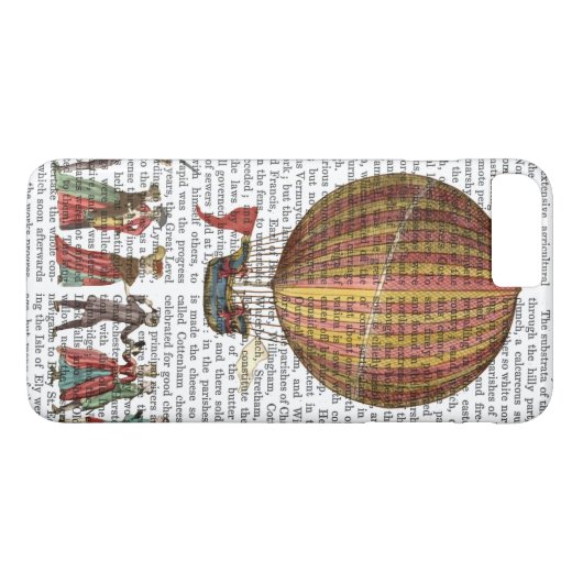 Heißluftballon und Menschen Case-Mate iPhone Hülle (Rückseite (Horizontal))