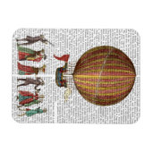 Heißluftballon und Menschen Magnet (Horizontal)