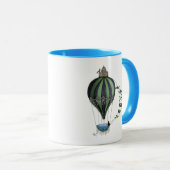 Heißluftballon und Vögel Tasse (VorderseiteRechts)