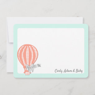 Heißluftballon Vielen Dank Dankeskarte