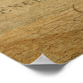 Heißluftballon Vintag Französisches Postkartenpost Poster (Ecke)