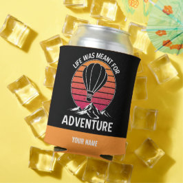 Heißluftballon Vintag Retro Sunset Adventure Dosenkühler