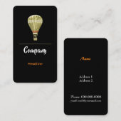 Heißluftballon Visitenkarte (Vorne/Hinten)