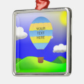 Heißluftballon-Vorlagenschlüssel Ornament Aus Metall (Links)