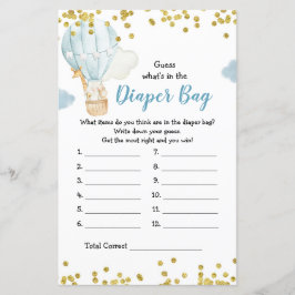 Heißluftballon: Was ist in der Windeltasche?