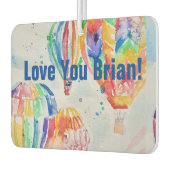 Heißluftballon Wasserfarbe Name Auto Air Freshener Autolufterfrischer (Links)