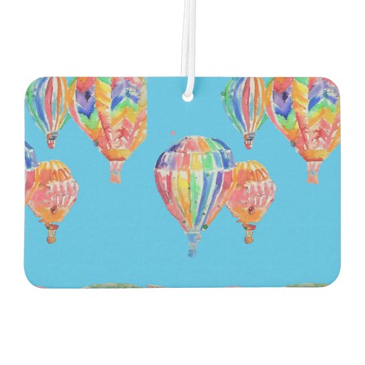 Heißluftballon Wasserfarben-Balloons Autolufterfrischer (Rückseite)