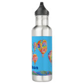 Heißluftballon Wasserfarben Boys Blue Balloons Edelstahlflasche (Rechts)