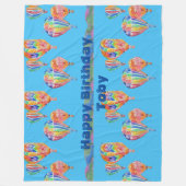 Heißluftballon Wasserfarben Boys Fleece Große Rube (Vorderseite)