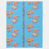 Heißluftballon Wasserfarben Boys Fleece Große Rube (Vorderseite)