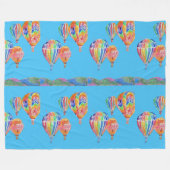 Heißluftballon Wasserfarben Boys Fleece Große Rube (Vorderseite (Horizontal))