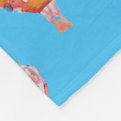 Heißluftballon Wasserfarben Boys Fleece Medium Rug (Ecke)