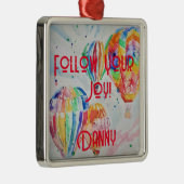 Heißluftballon Wasserfarben Kinder Name Dekoration (Rechts)