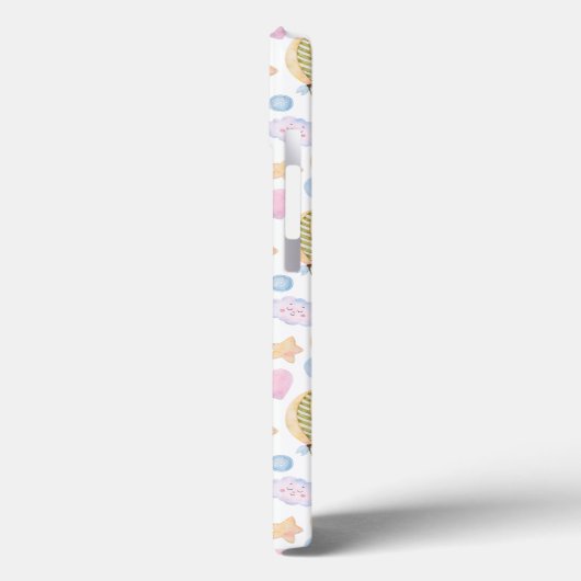 Heißluftballon Wasserfarben Muster Case-Mate iPhone Hülle (Rückseite / Links)