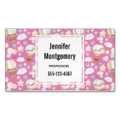 Heißluftballon Wasserfarben Muster Magnetische Visitenkarte (Vorderseite)