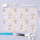 Heißluftballon Wasserfarben Muster Seidenpapier (Handwerk)