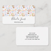 Heißluftballon Wasserfarben Muster Visitenkarte (Vorne/Hinten)