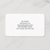 Heißluftballon Wasserfarben Muster Visitenkarte (Rückseite)