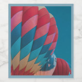 Heißluftballon weinetikett (Einzelnes Label)