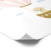 Heißluftballon Welpe Kinderzimmer & Kids Room Post Poster (Ecke)