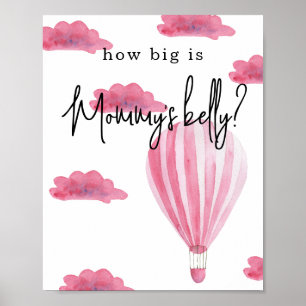Heißluftballon - Wie groß ist Mommy's Bauch Poster