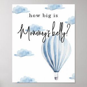 Heißluftballon - Wie groß ist Mommy's Bauch Poster