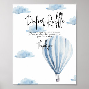 Heißluftballon - Windeln Poster
