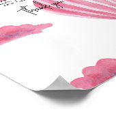 Heißluftballon - Windeln Poster (Ecke)