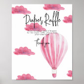 Heißluftballon - Windeln Poster (Vorne)